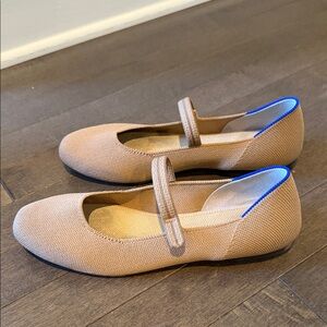 Rothy’s Mary Jane Flat with Blue Trim